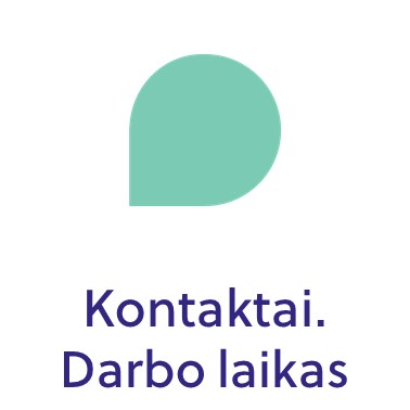 Kontaktai. Darbo laikas